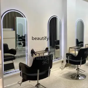 LED Big Saloon Mirror, Barbershop Hanging Mirror