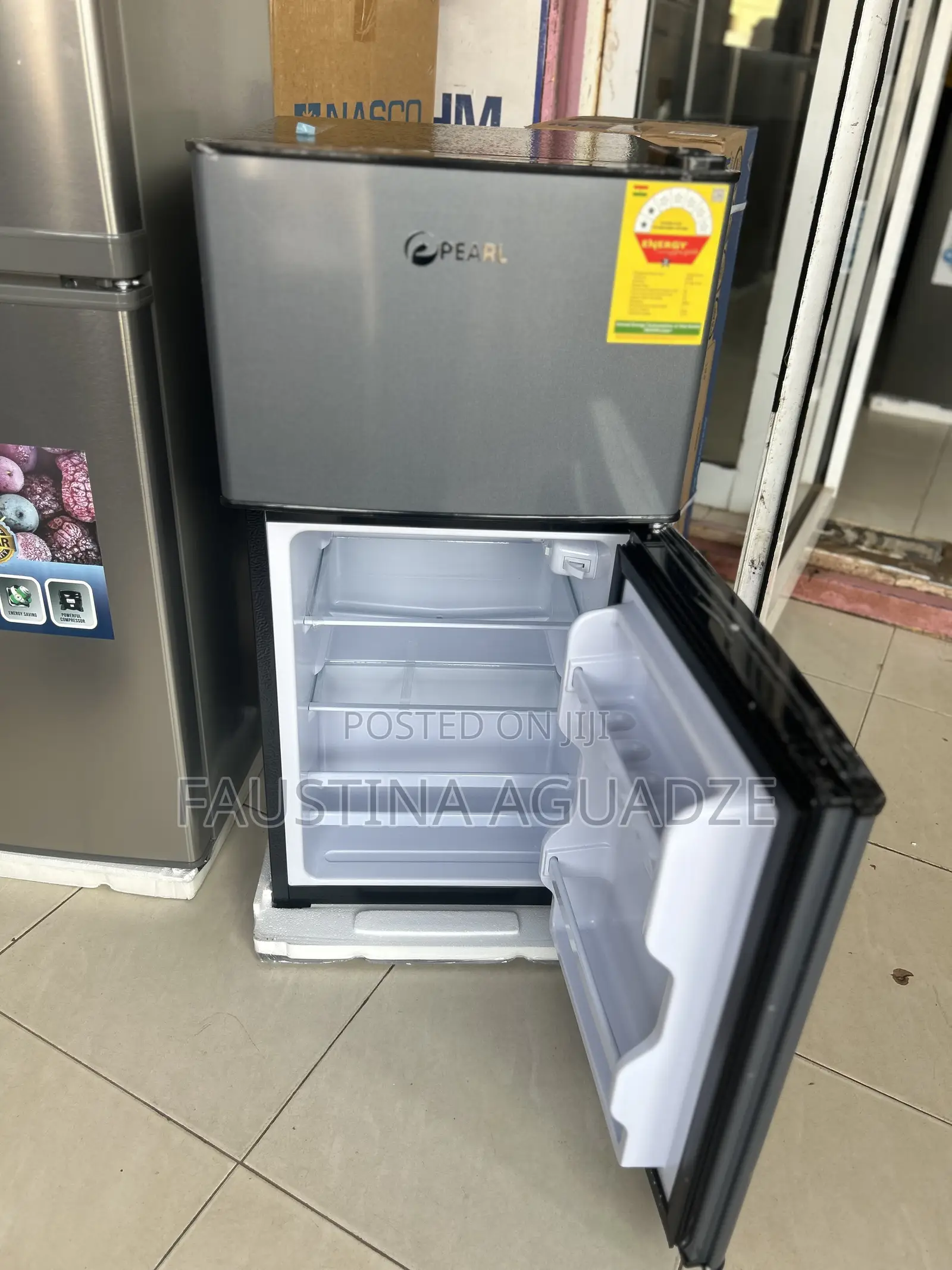 Pearl Double Door Table Top Fridge