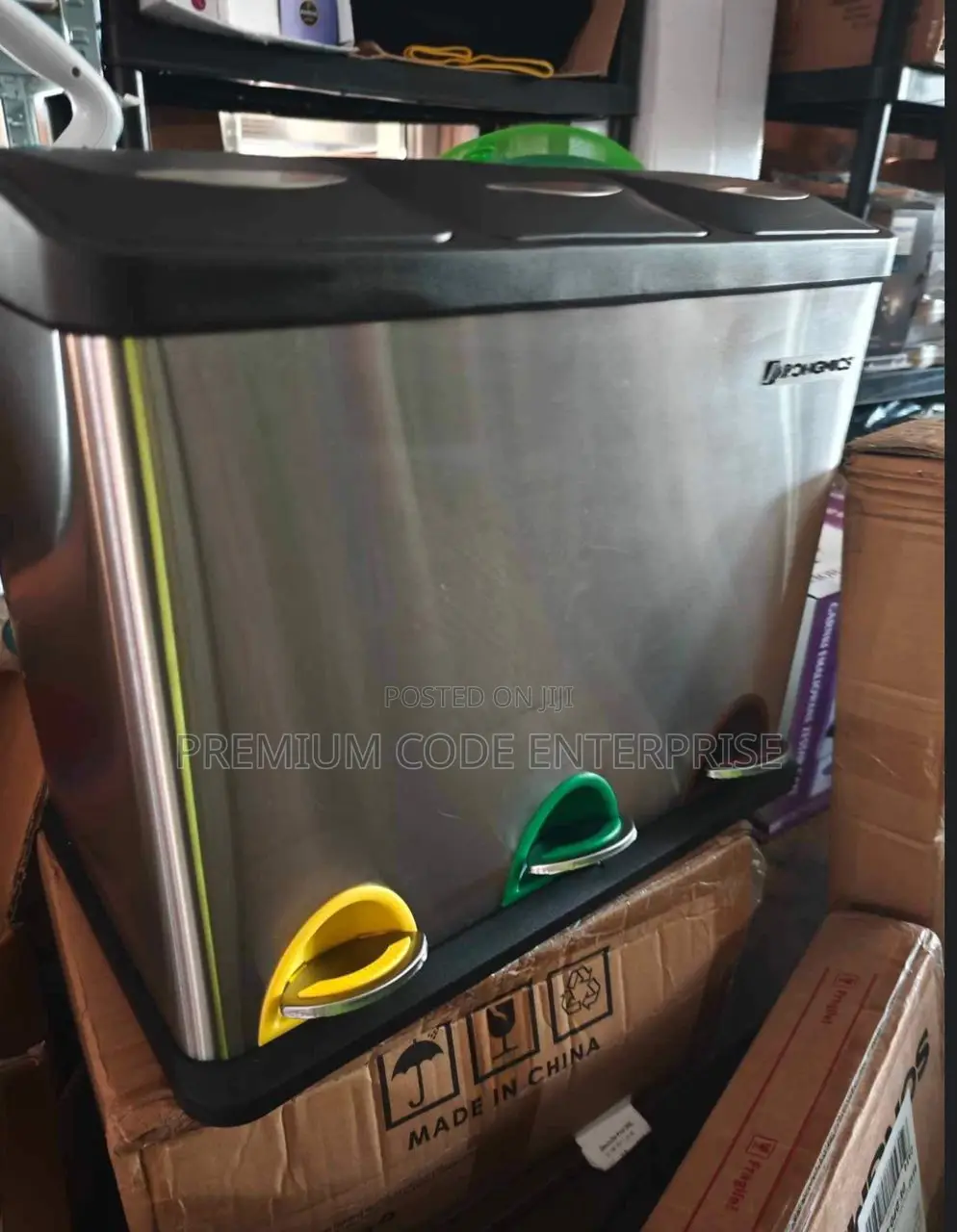 30l Stainless Steel Triple Pedal Bin 3 In1, 10lltriple Cans