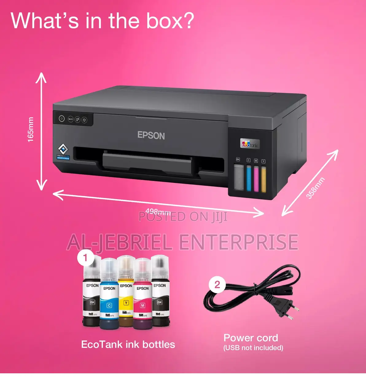 Ecotank L11050 EPSON Color Inkjet Printer A3+ USB, Wi-Fi