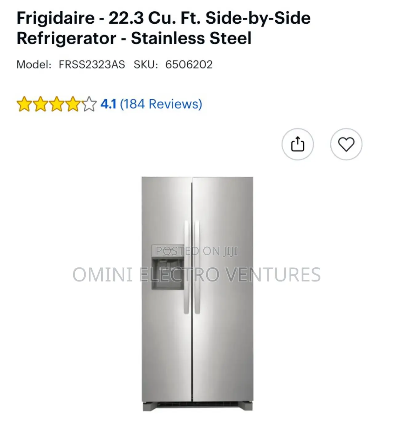 Brand New Family Hub Refrigerator (Frigidaire}