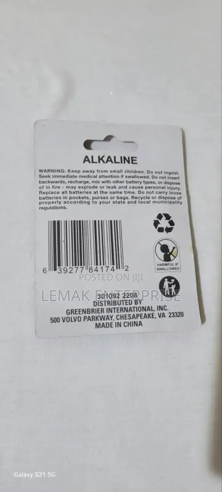 Alkaline Button Cell Batteries