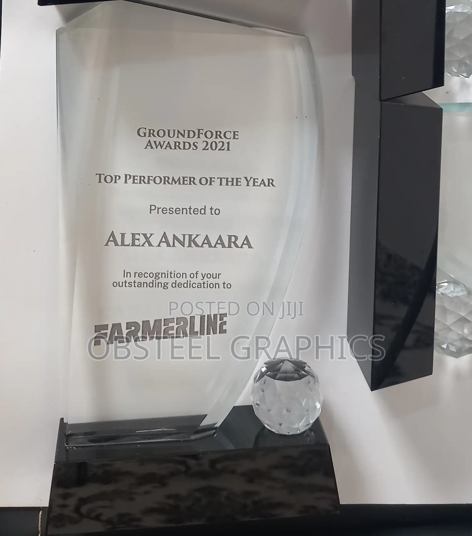 Crystal Award Plaques Branding Printing