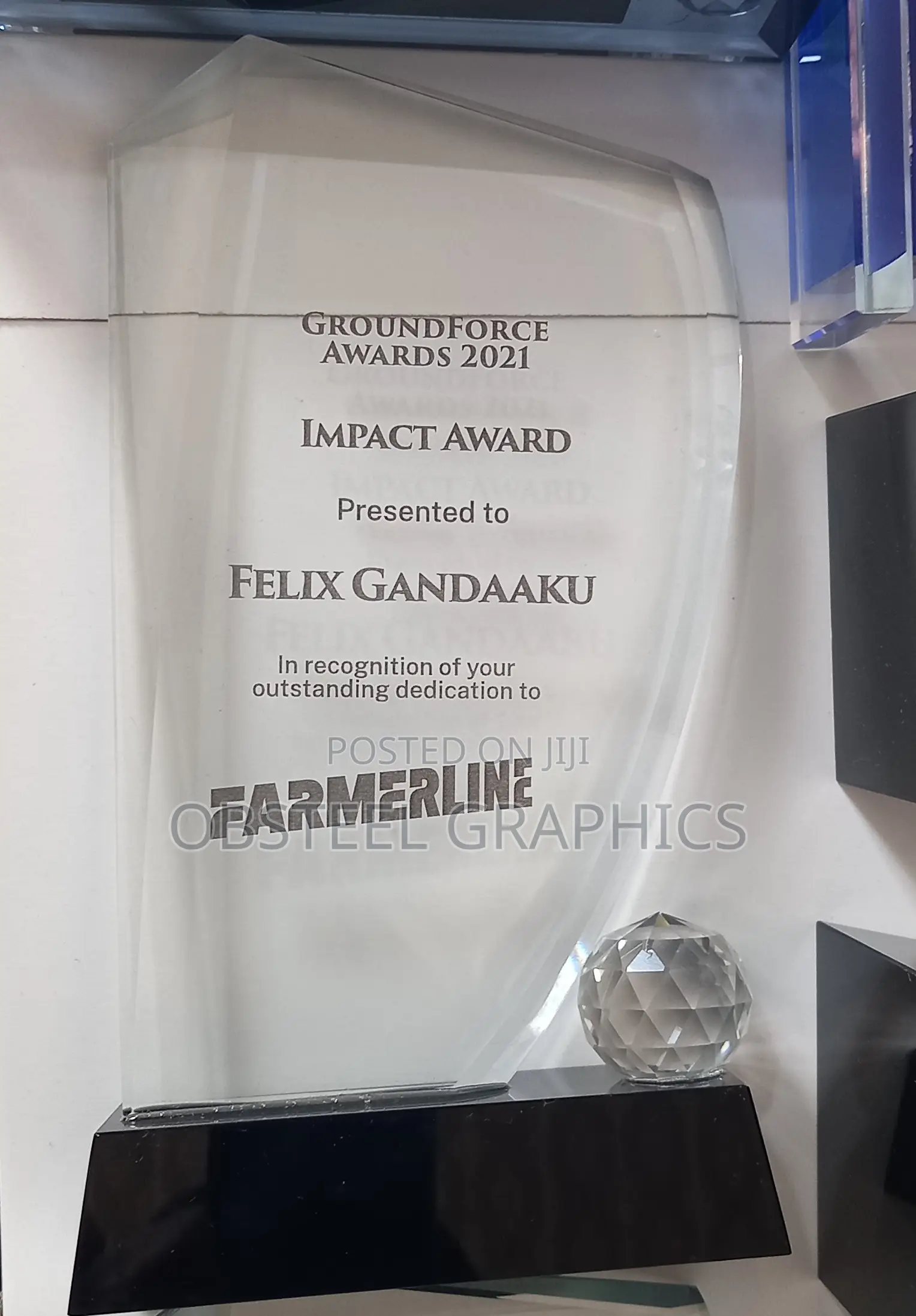 Crystal Award Plaques Branding Printing
