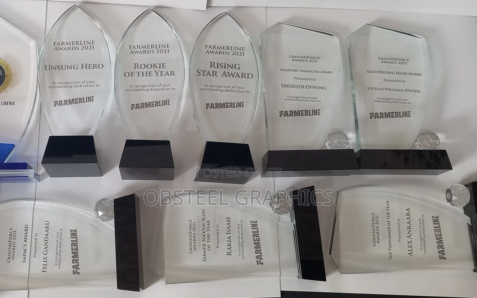 Crystal Award Plaques Branding Printing
