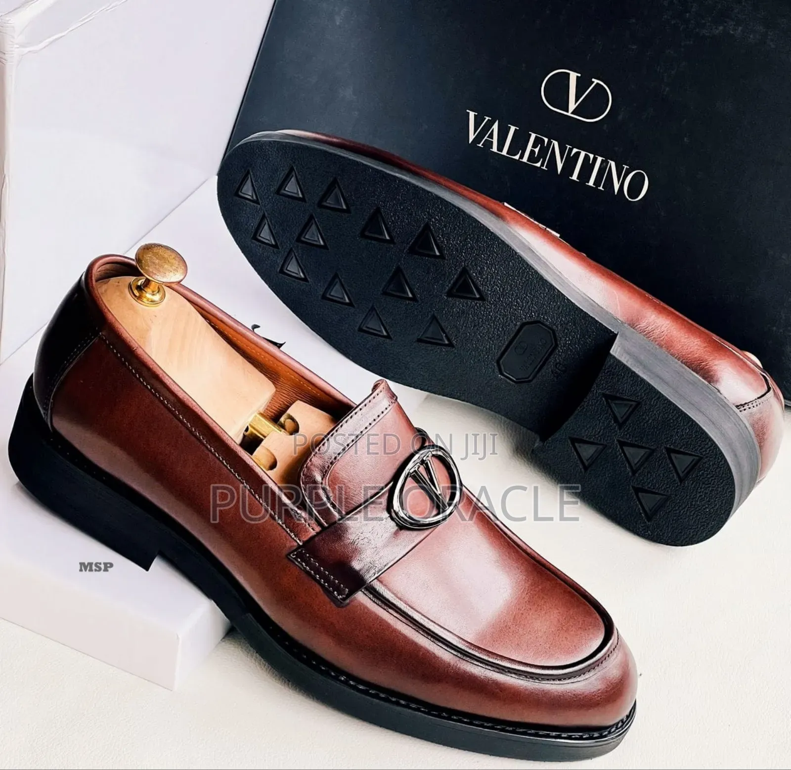 Valentino Classic Leather Formal Loafers