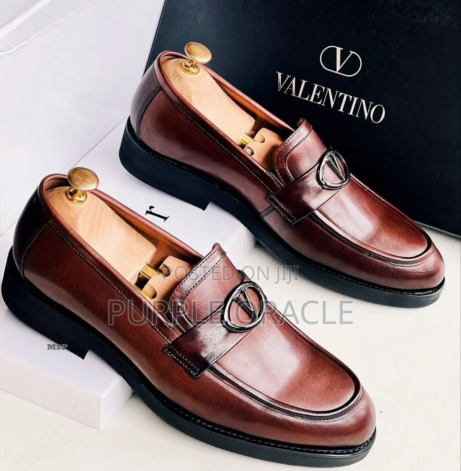 Valentino Classic Leather Formal Loafers