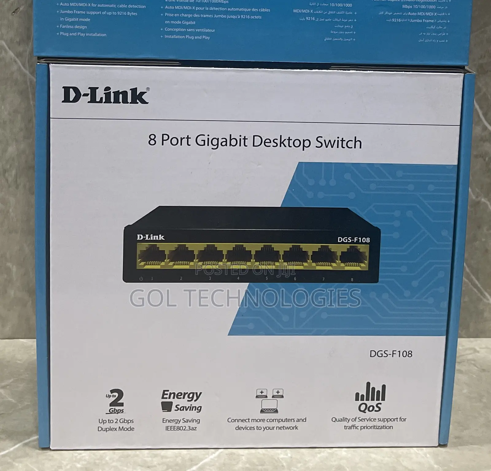 D-Link 8port Gigabit Desktop Switch DGS-F108 8 Port