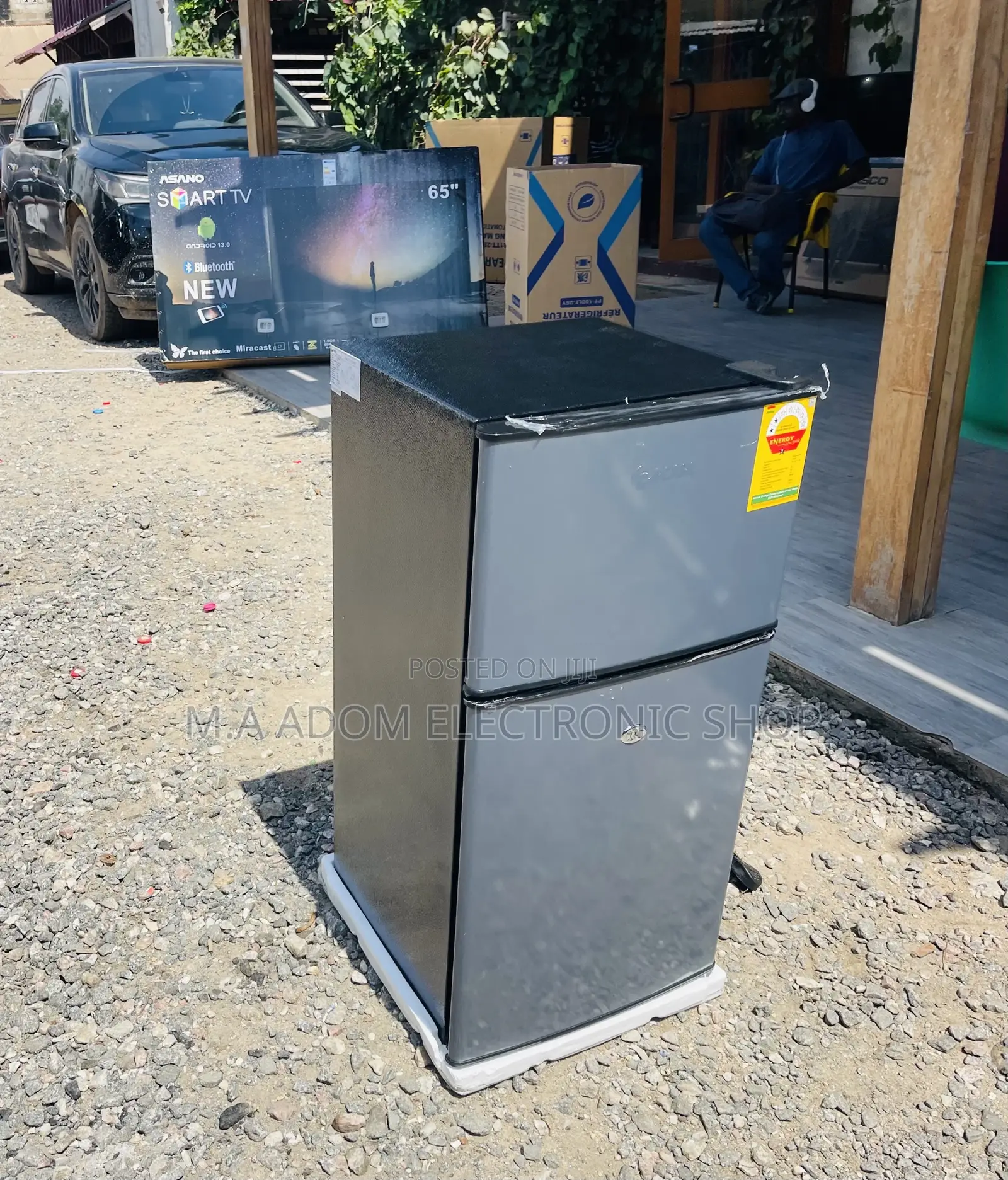 Fast Cooling Pearl Table Top Double Door Refrigerator 