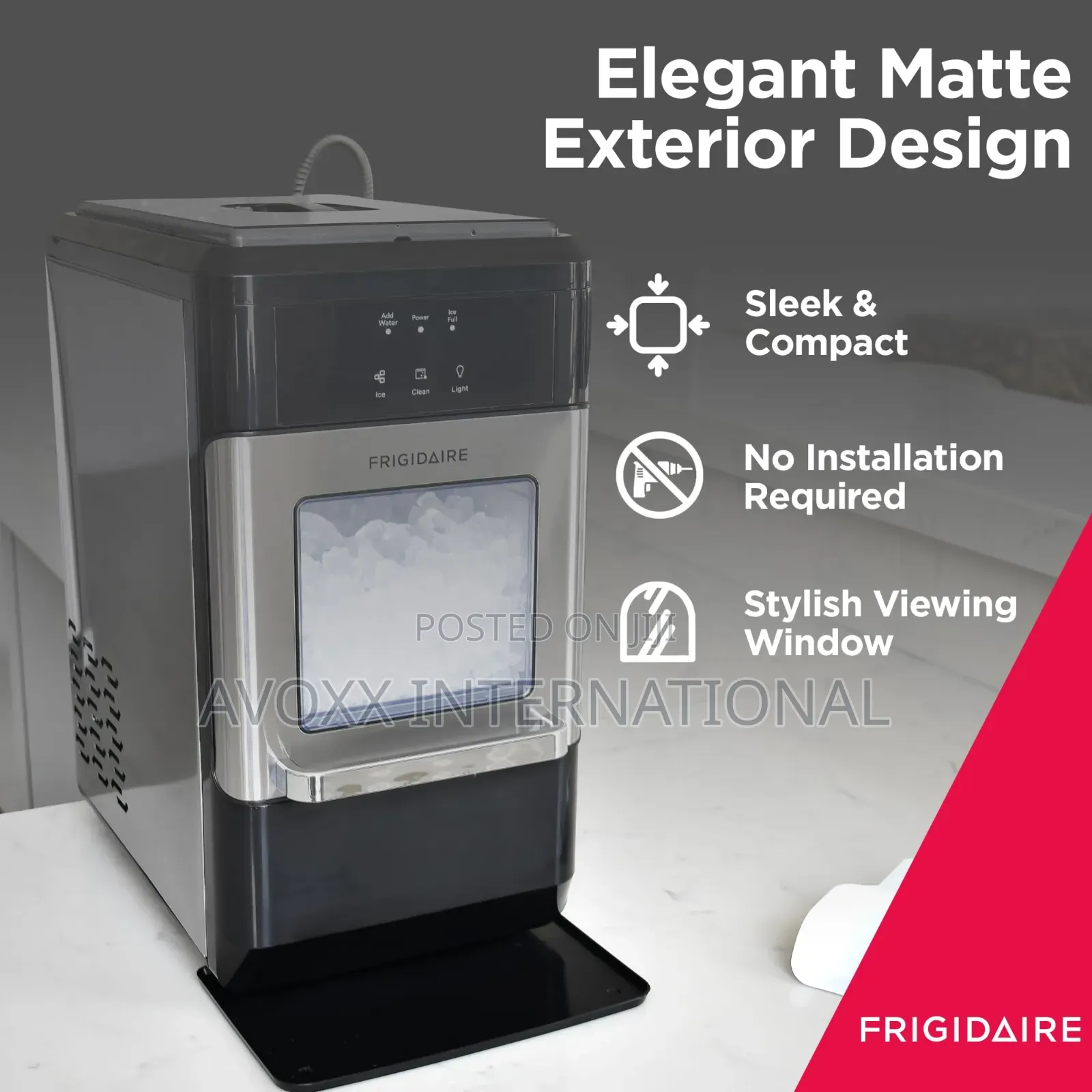 FRIGIDAIRE Countertop Crunchy Chewable Nugget Ice Maker,