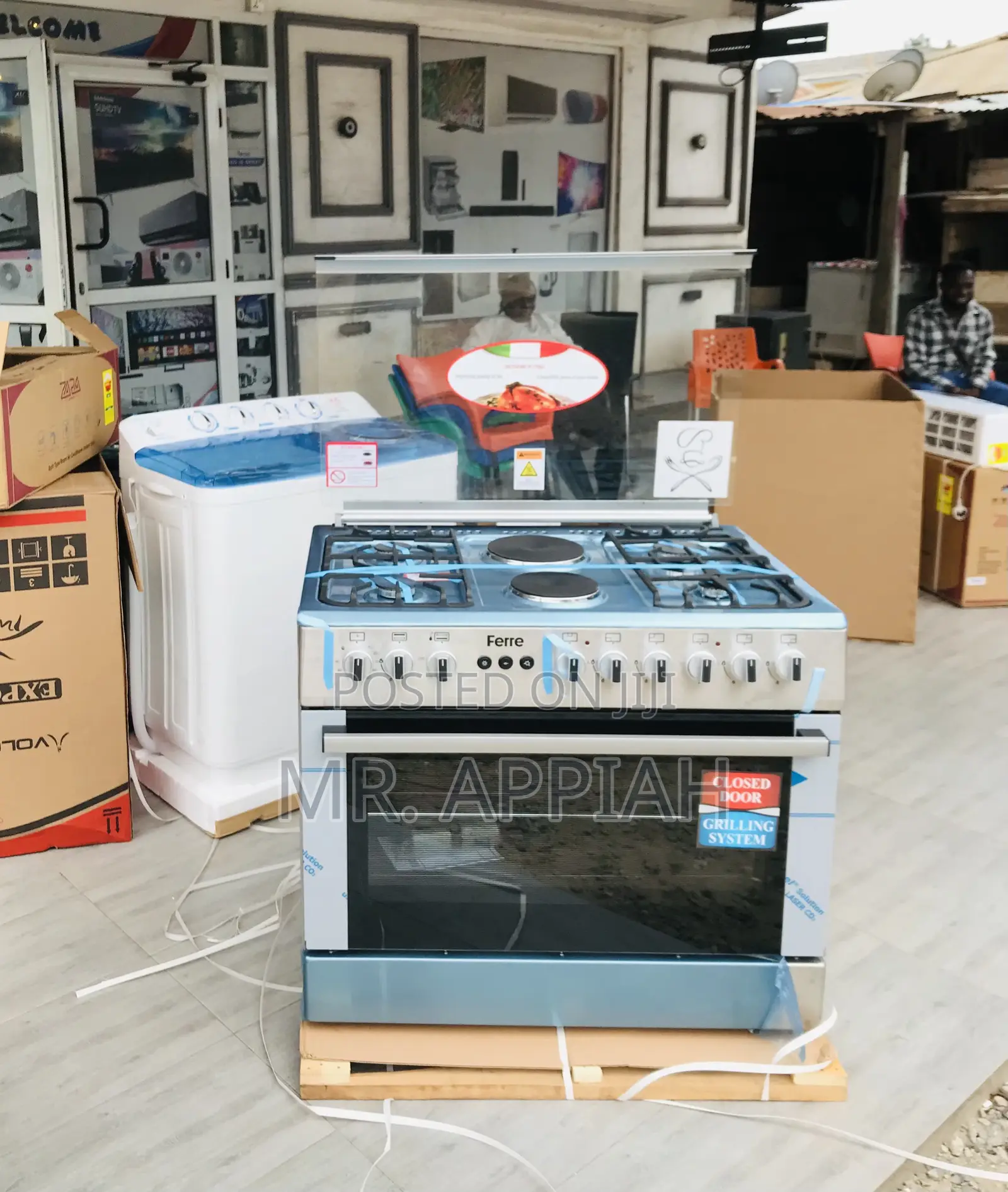 Extremely Quality Ferre 60x90cm 2 Electric + 4 Gas Burner