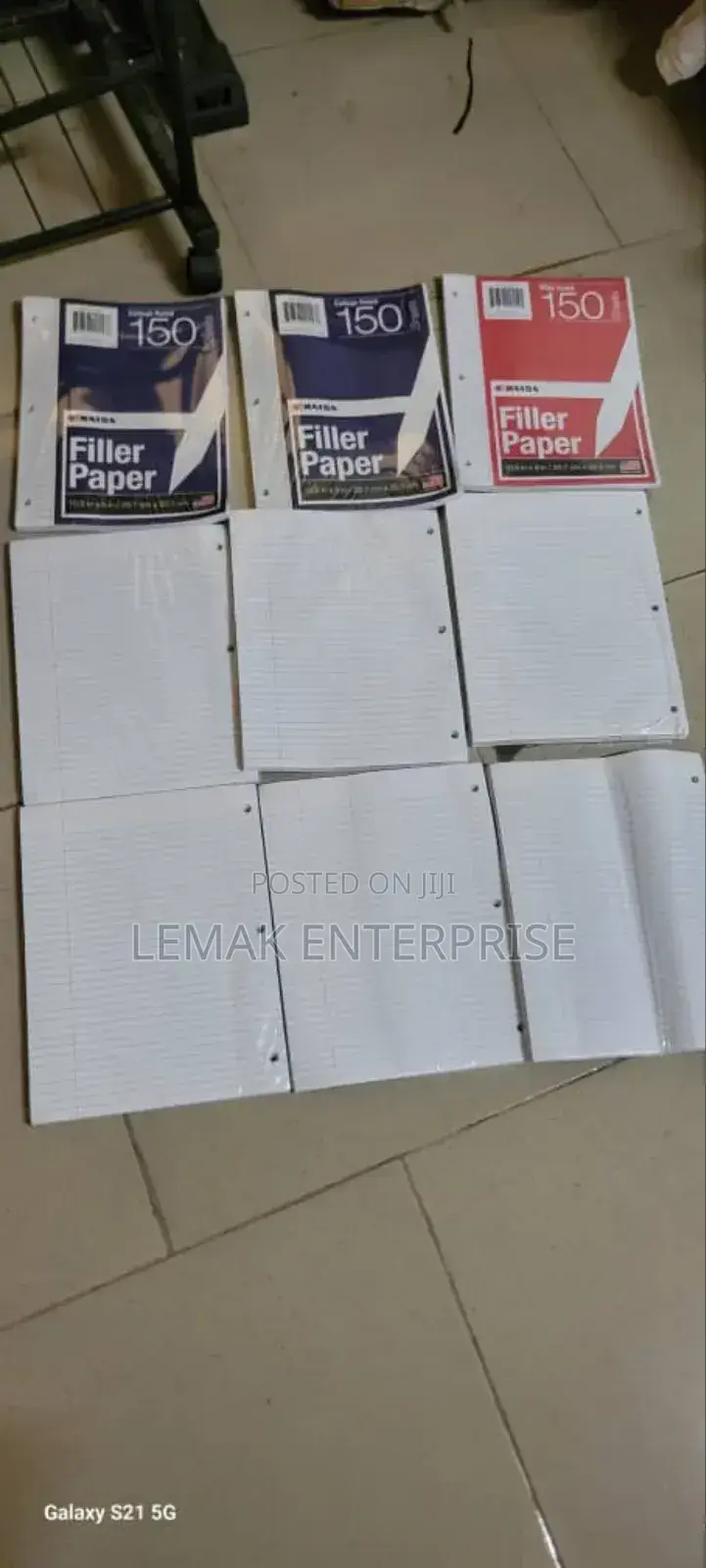 Paper 150 Sheets . Loose Leaf