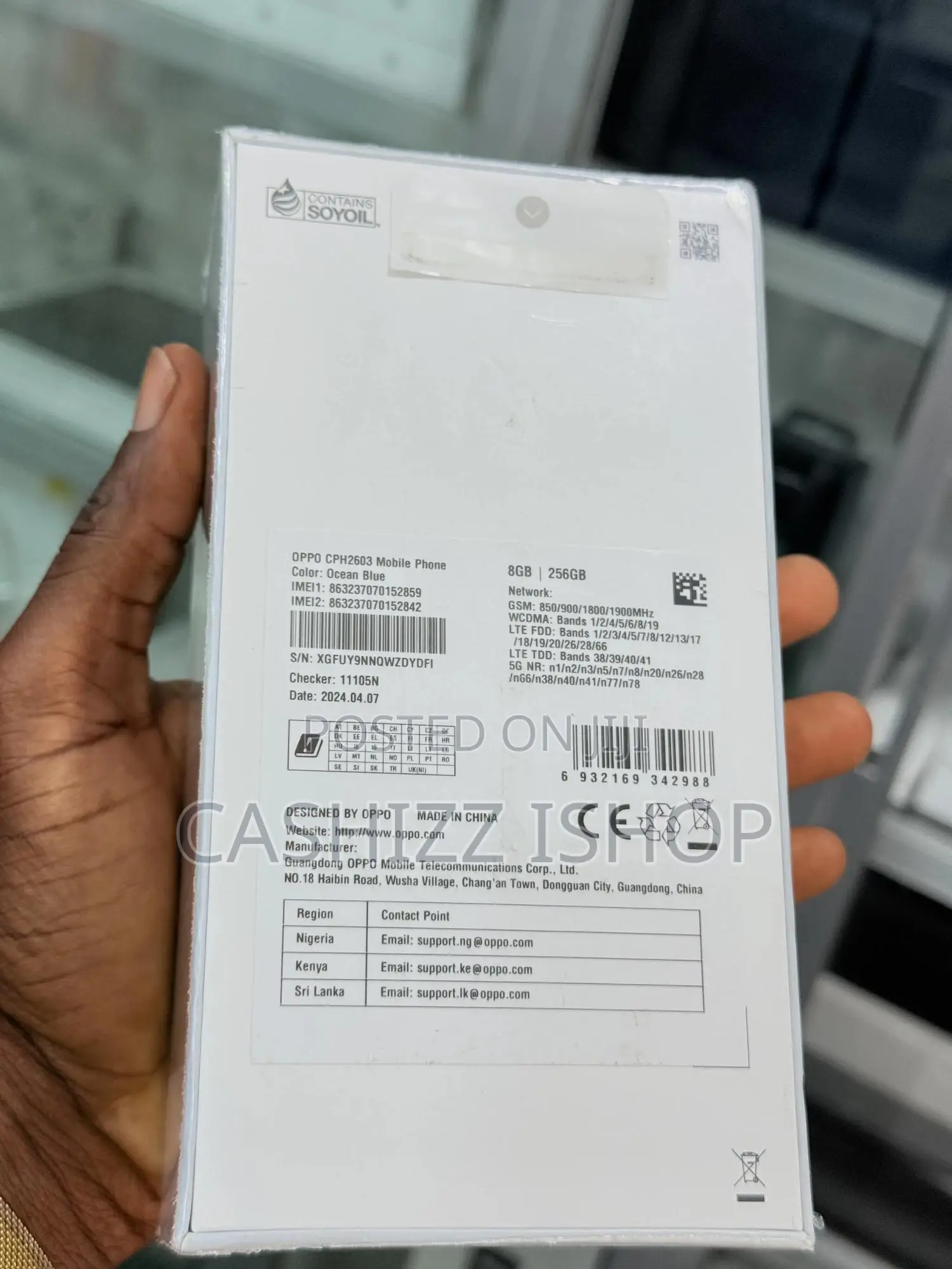 New Oppo Reno11 F 256 GB Blue