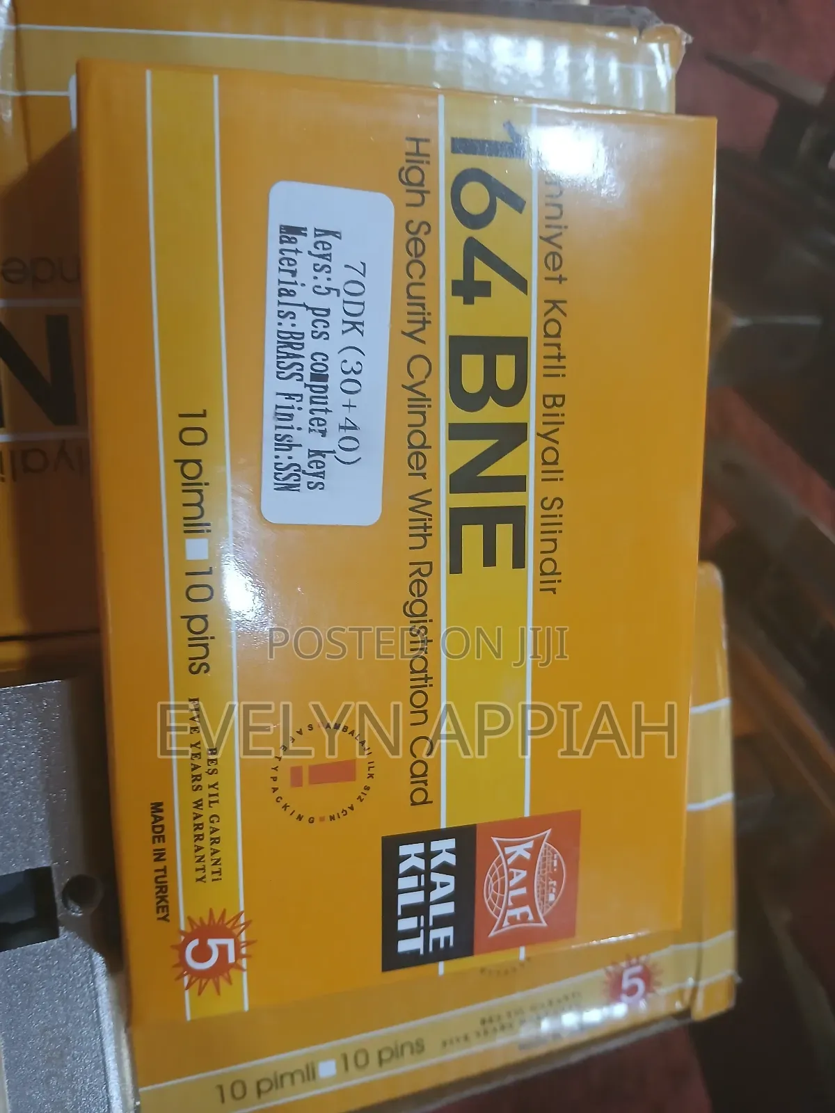 70mm DAF/Kale Turkey Key Cylinder