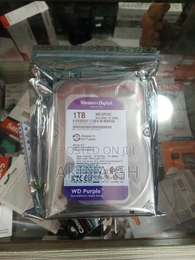 Western Digital Wd Purple 1tb Surveillance Hard Drive 3