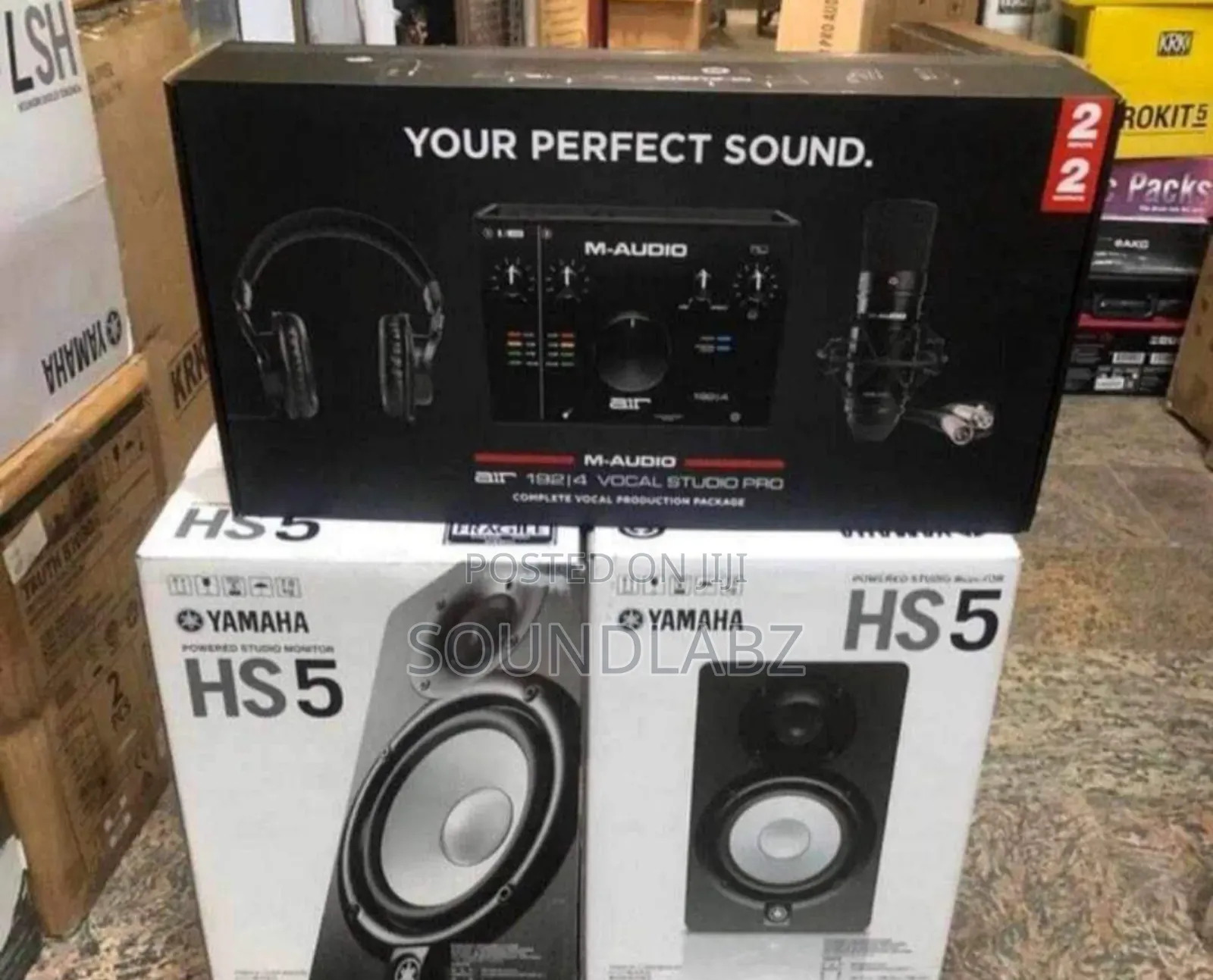 Yamaha Hs5 Studio Monitors With M-Audio Studio Bundle