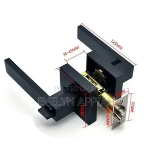 Matt Black Lever Door Lock