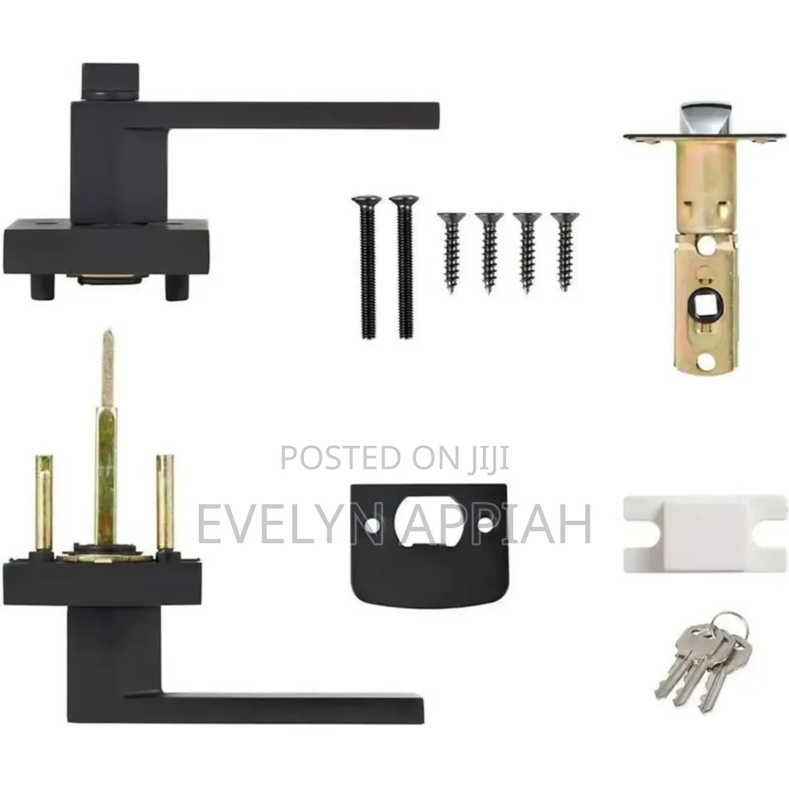 Matt Black Lever Door Lock