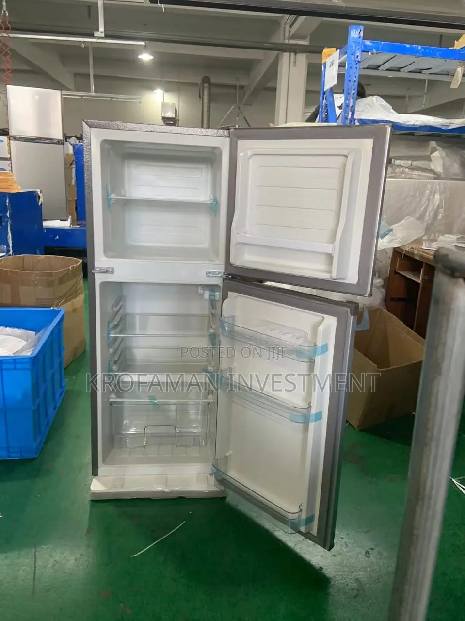 Delron Drf112 Double Door Top Freezer Fridge