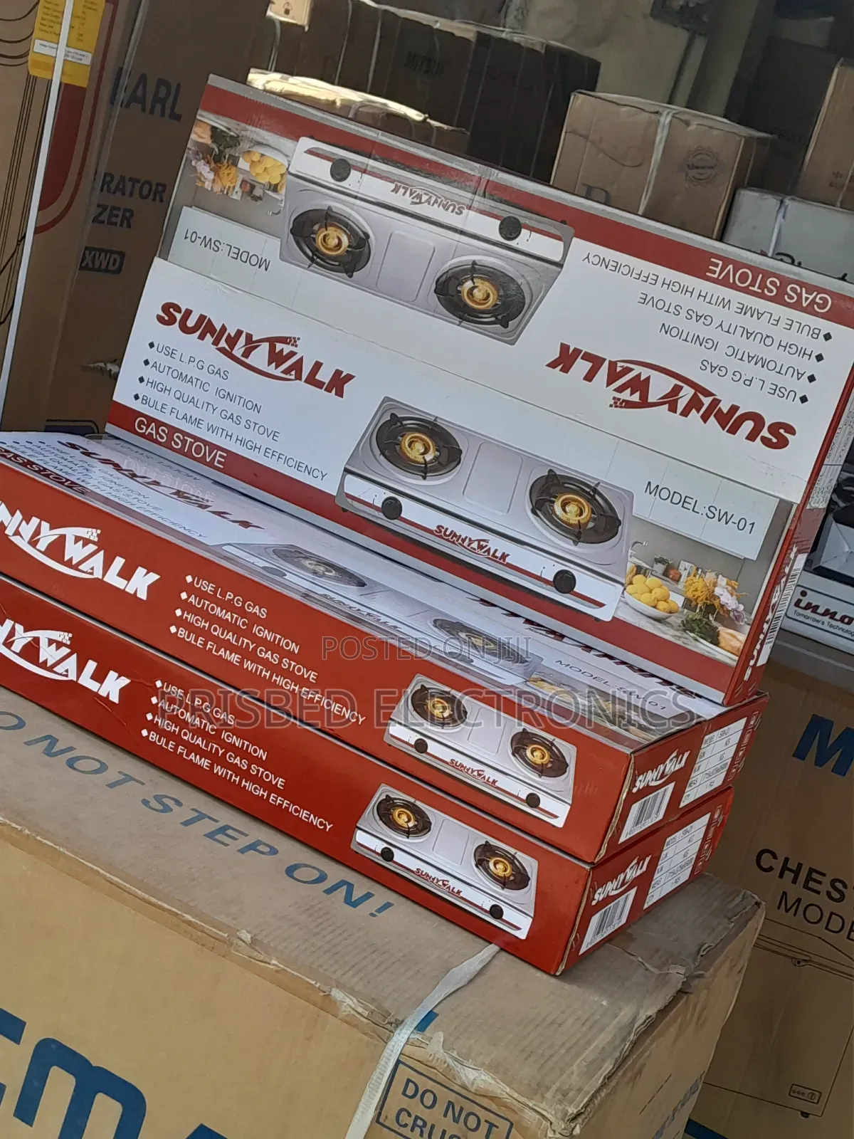 Sunny Walk 2 Burner Automatic Gas Stove