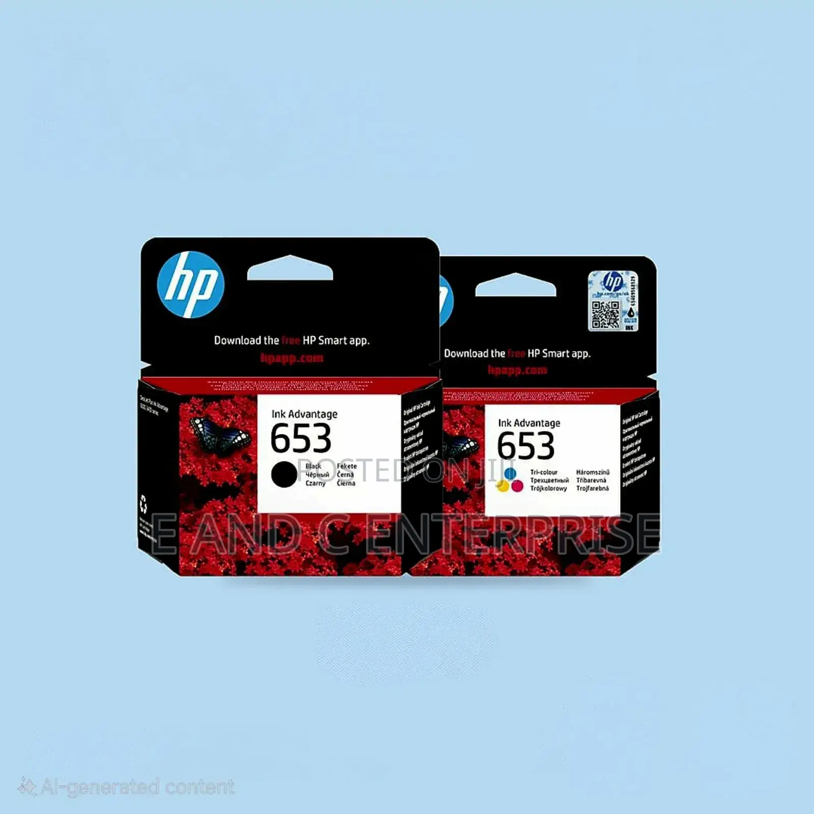 Hp 653 Ink Black and Color