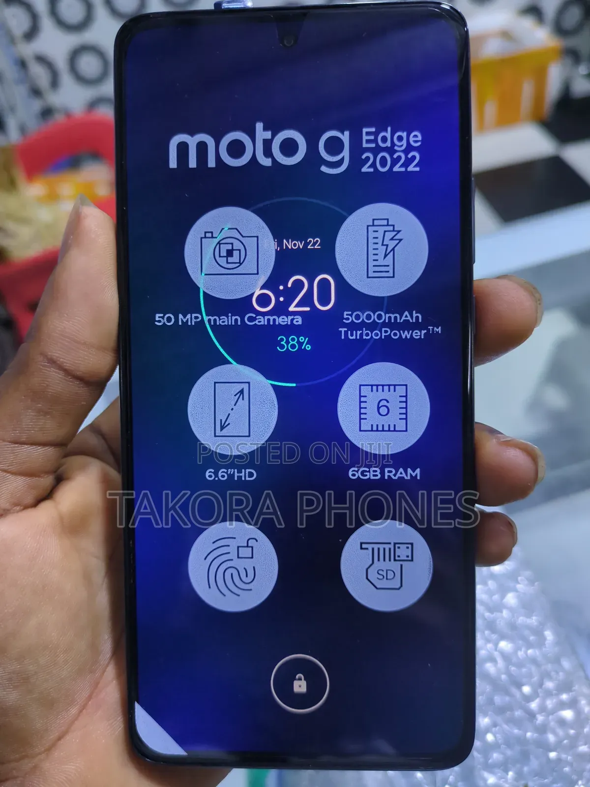 Motorola Edge (2022) 128 GB Black