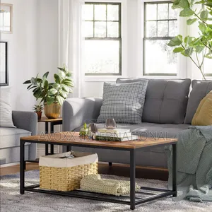 Vasagle Indestic Coffee Table, W/Mesh Storage