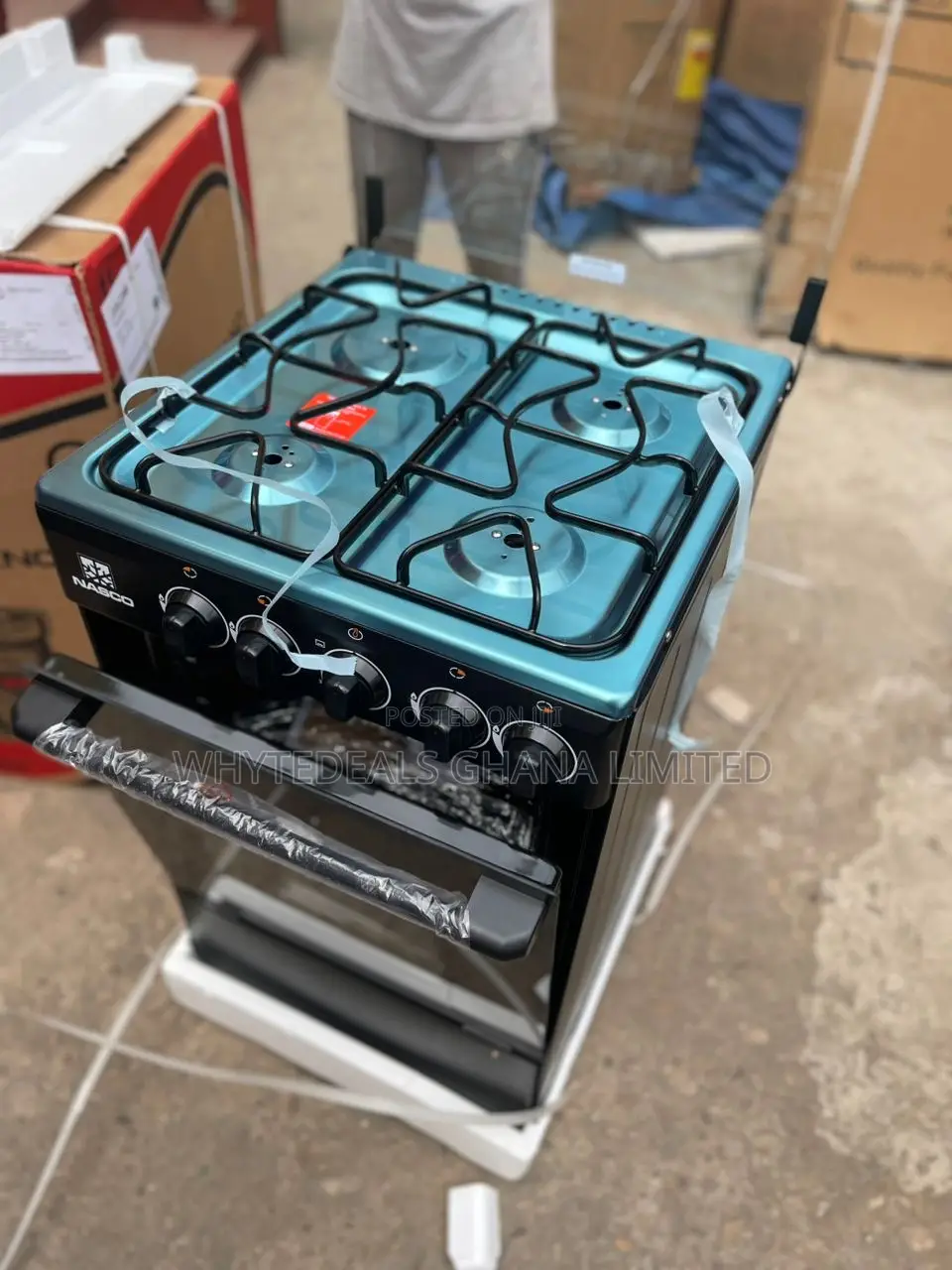 2-Yrs Guarantee|Nasco 4burner Gas Cooker| Oven| Grill| Iron