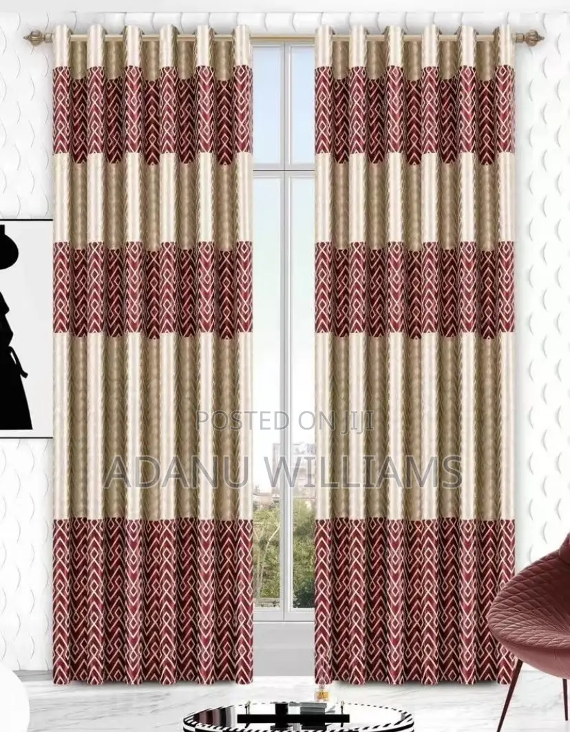 2pcs Cotton Curtains (Rings)