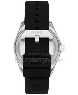 Michael Kors Men's Maritime Three-Hand Black Silicone Watch