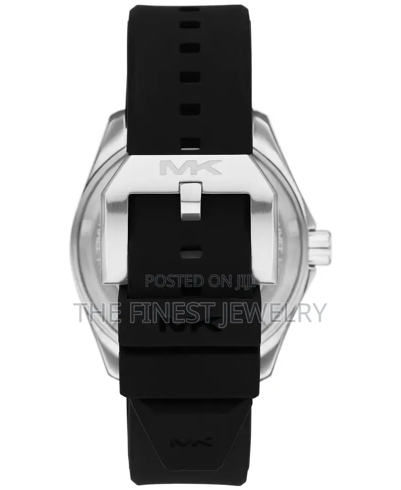 Michael Kors Men's Maritime Three-Hand Black Silicone Watch