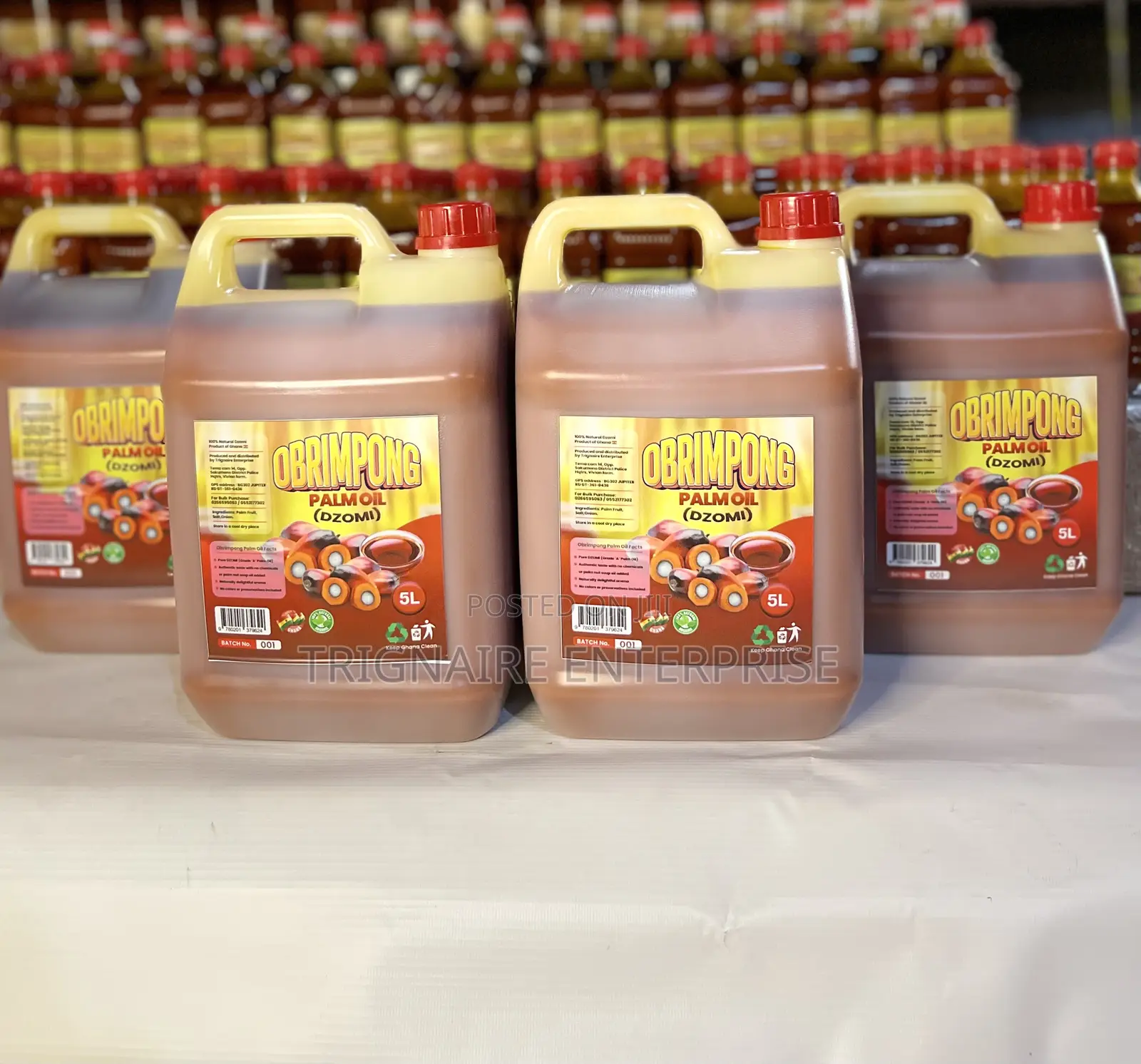 Obrimpong Palm Oil - 5 LTRS (Dzomi)