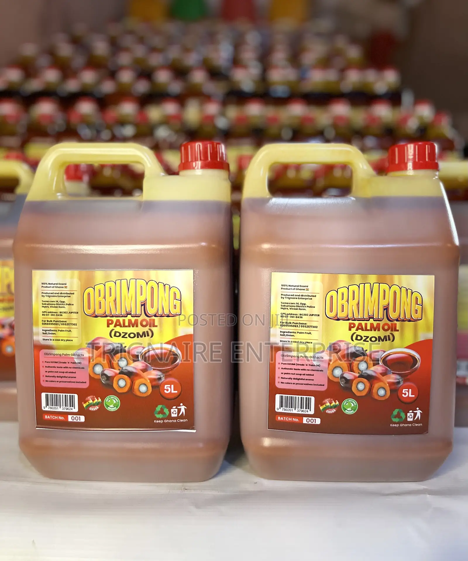 Obrimpong Palm Oil - 5 LTRS (Dzomi)