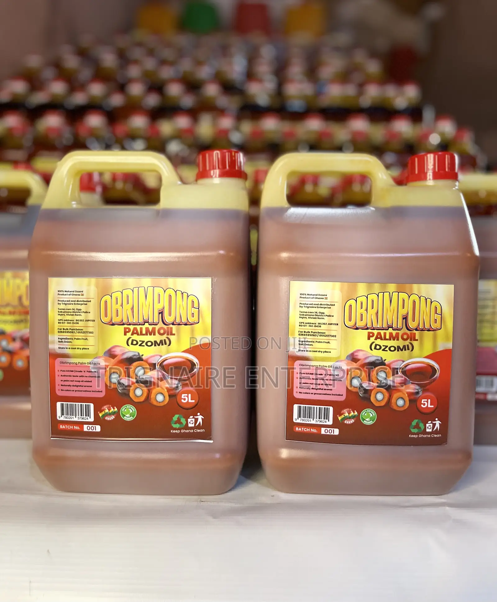 Obrimpong Palm Oil - 5 LTRS (Dzomi)