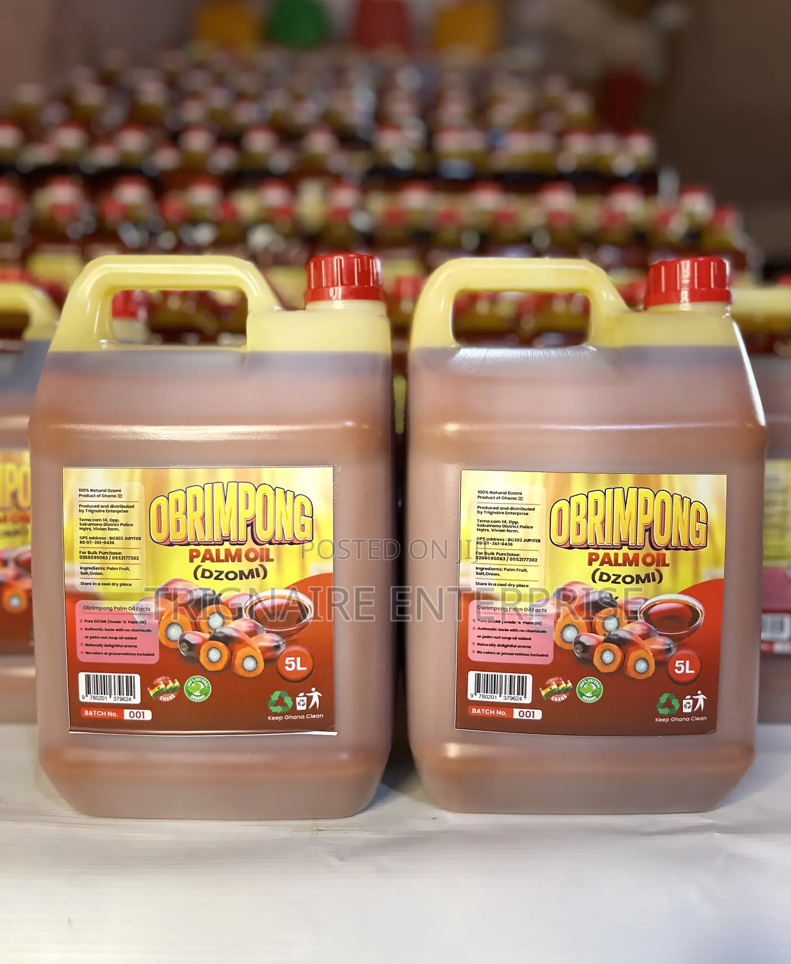 Obrimpong Palm Oil - 5 LTRS (Dzomi)