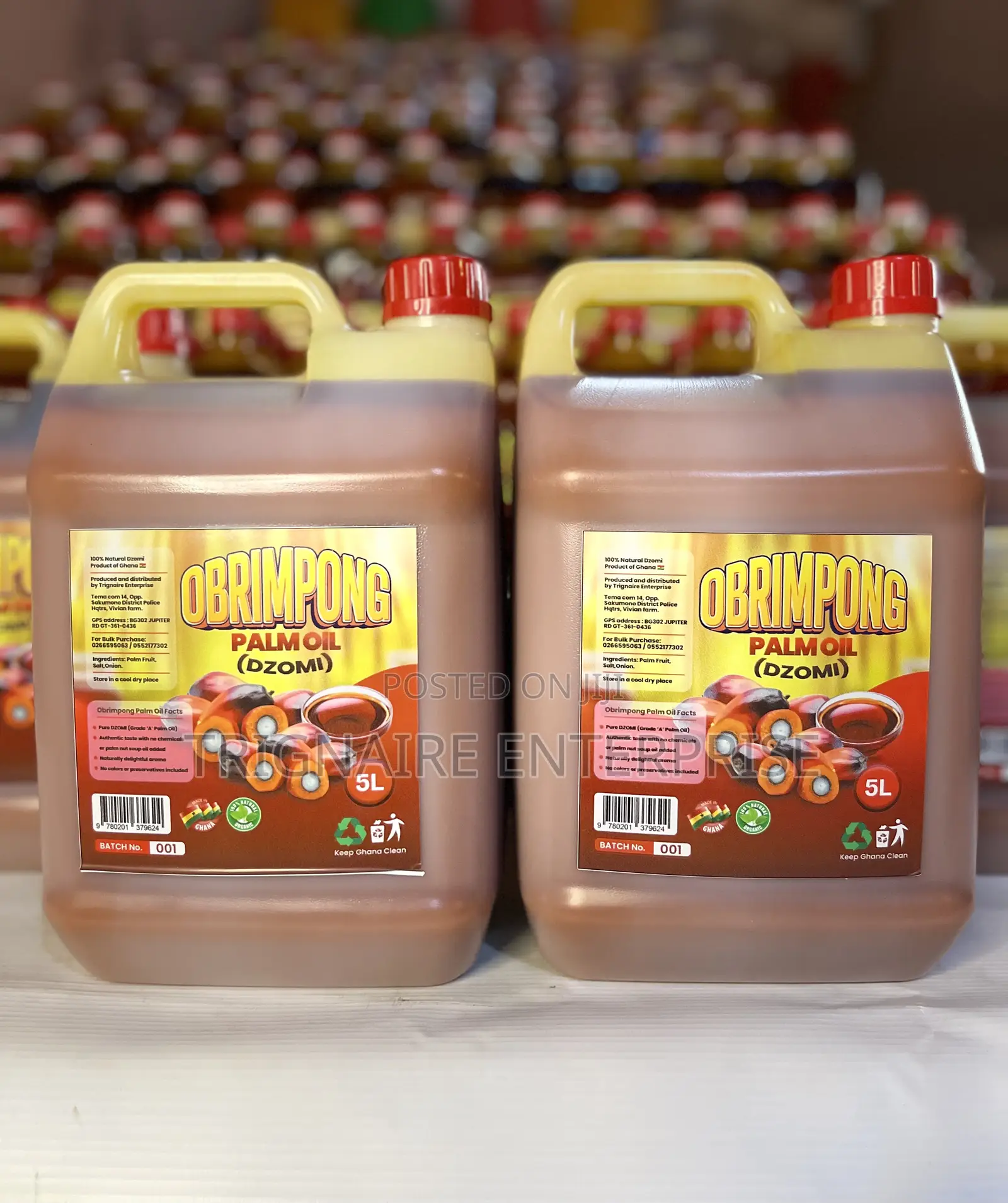 Obrimpong Palm Oil - 5 LTRS (Dzomi)
