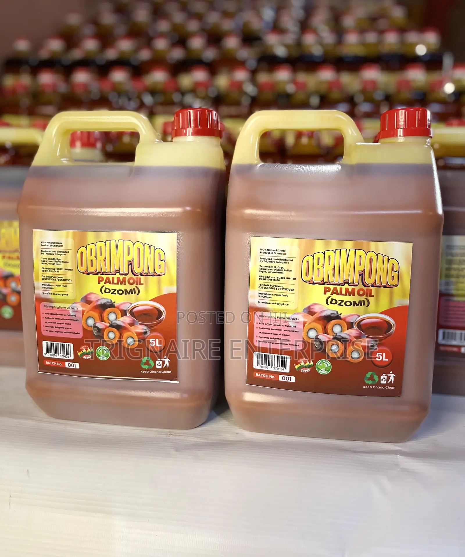 Obrimpong Palm Oil - 5 LTRS (Dzomi)