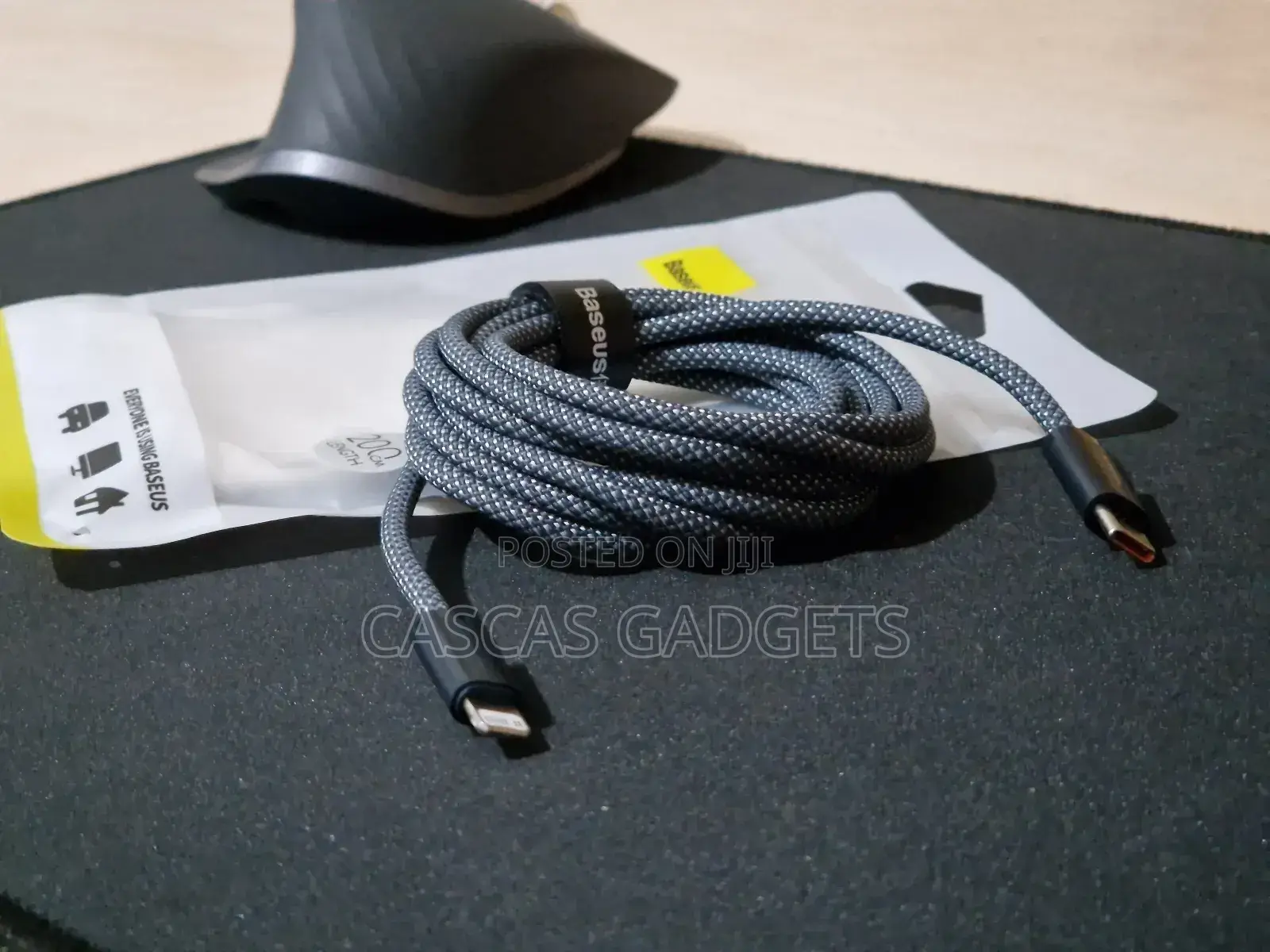 Braided 100w Type C to C and iPhone Fast Charge Cables
