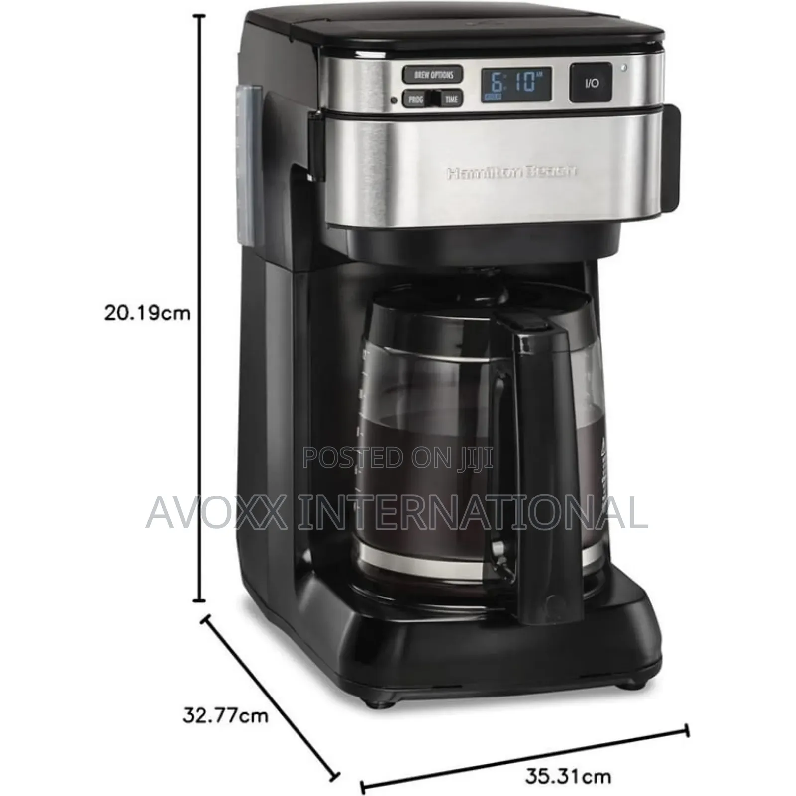 Hamilton Beach Programmable Coffee Maker, 12 Cups, 46310)