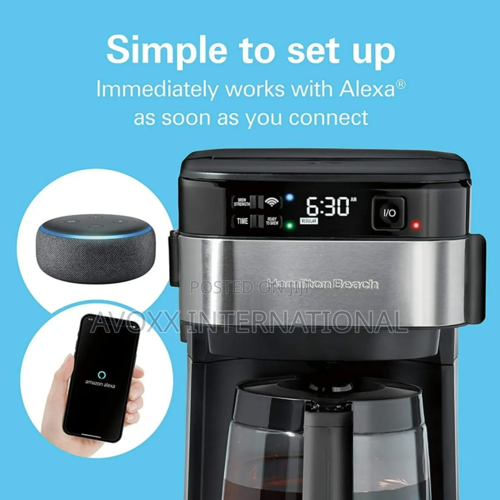 Hamilton Beach Programmable Coffee Maker, 12 Cups, 46310)