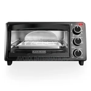 Black Decker 4-Slice Toaster Oven, Black, TO1313B
