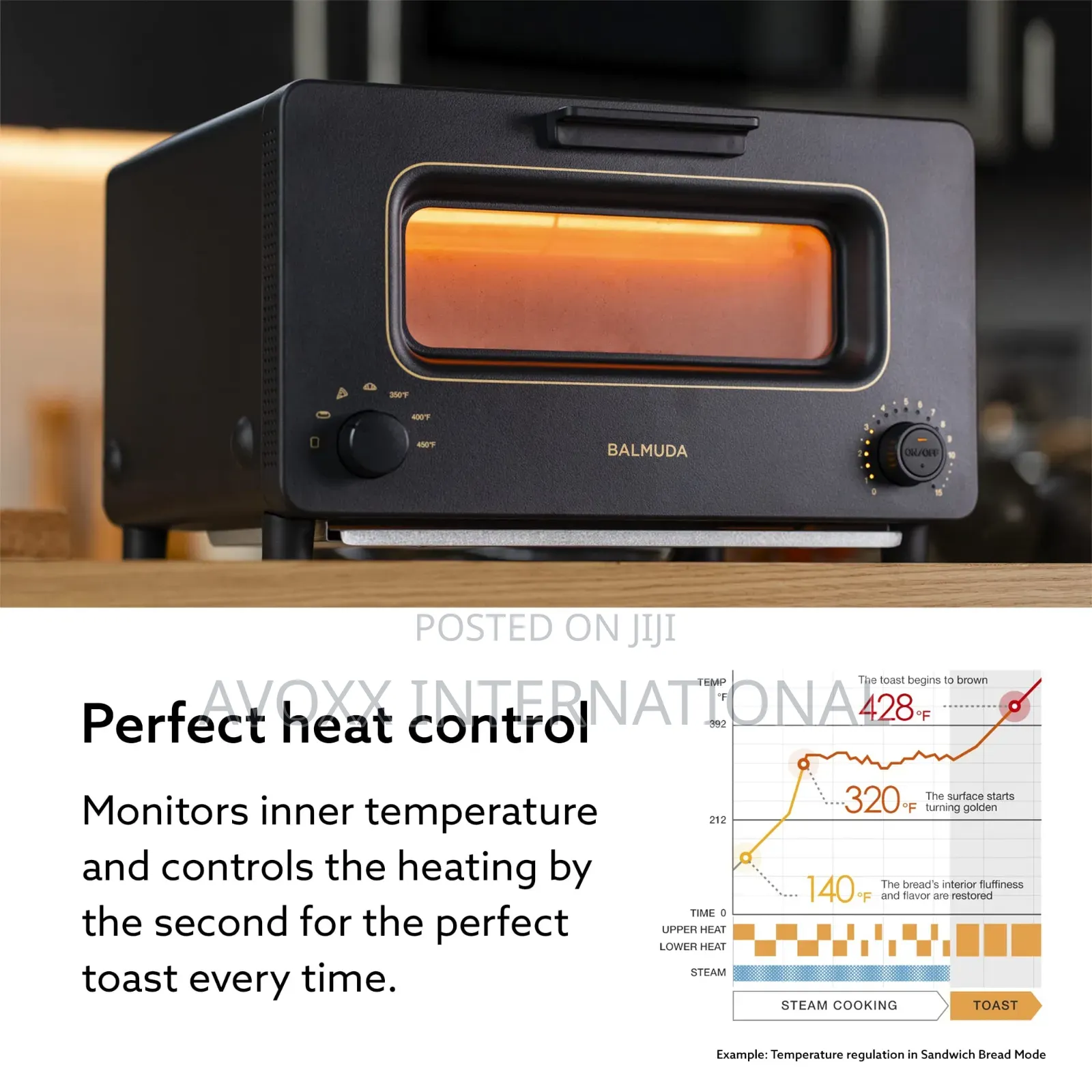 BALMUDA the Toaster | Steam Oven Toaster | 5 Cooking Modes