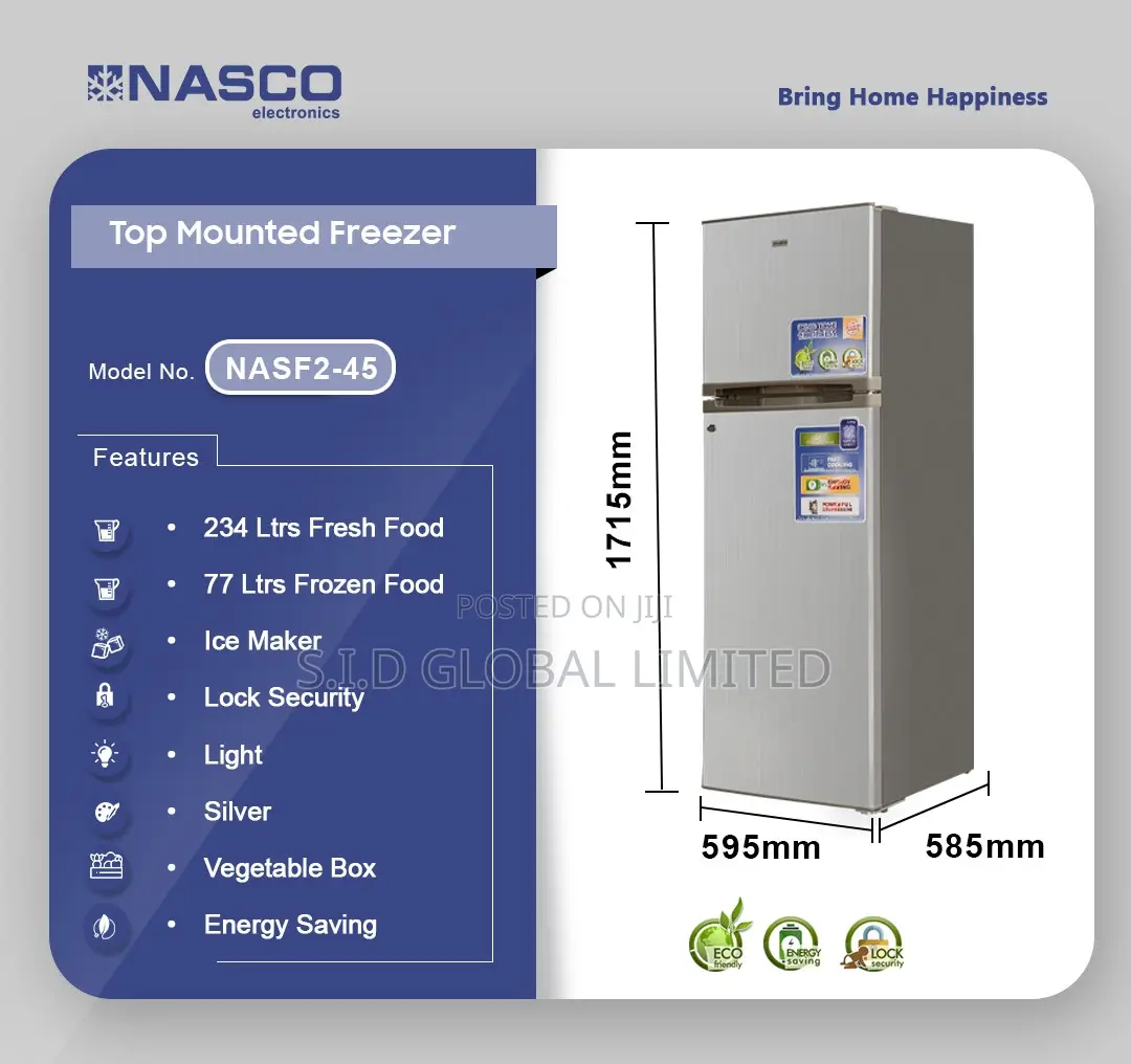 Chill Out With NASCO-320LTR-TOP-MOUNTED-FREEZER-NASF2-45