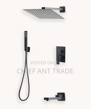 Concealed Shower Mixer (Ll9013-) Black. Wall Shower