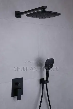 Concealed Shower Mixer (Ll9013-) Black. Wall Shower