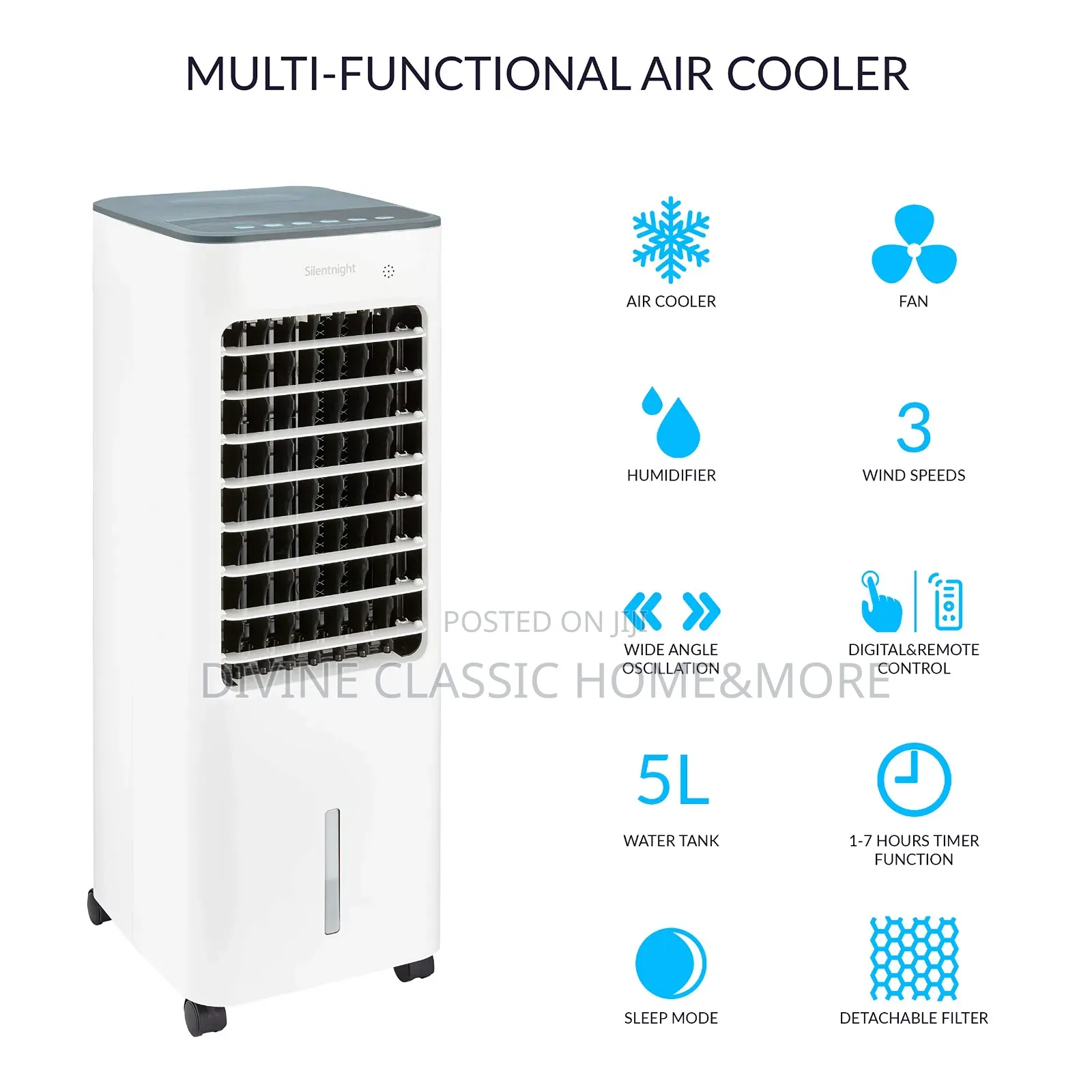 3in1 Silent Night Air Cooler