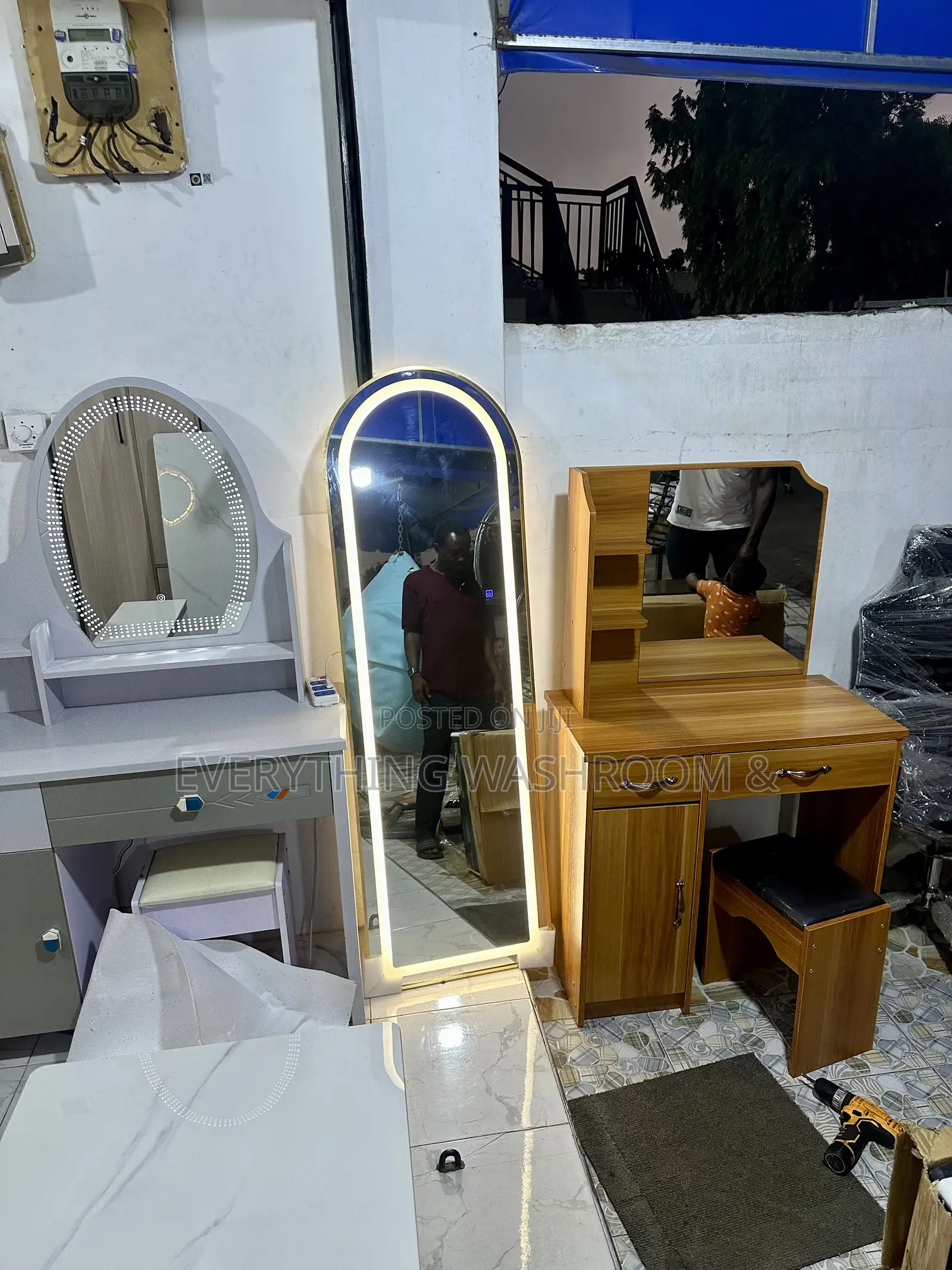 Long LED Mirror_high Grade Glass Mirror_led Mirror