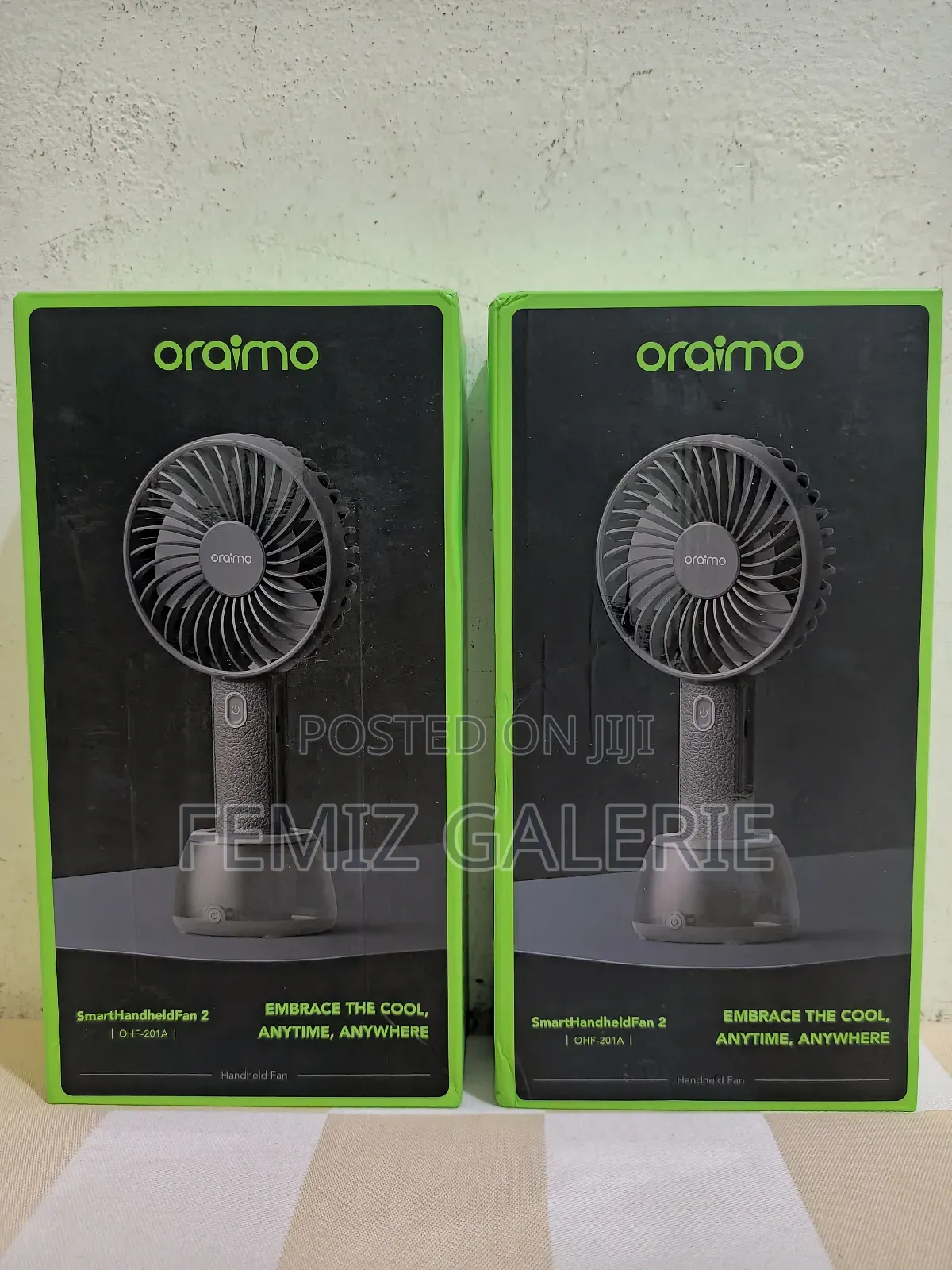 Oraimo Smart Handheld Fan With Light Base