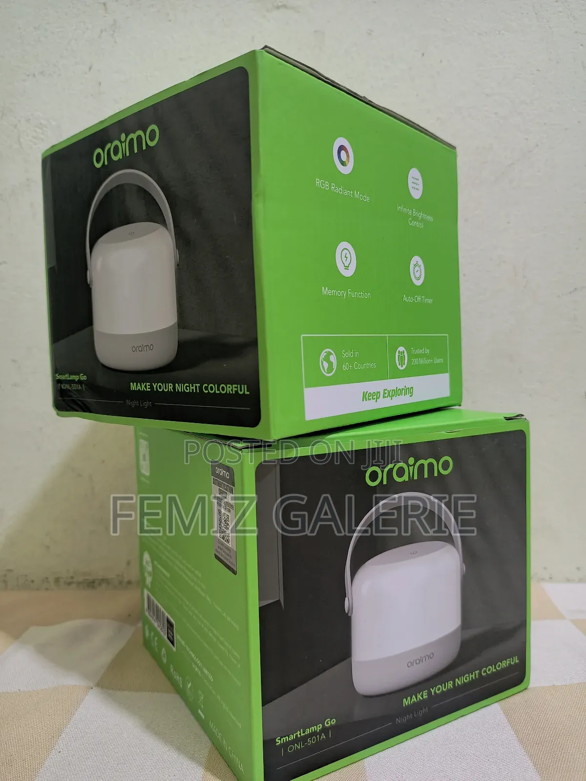 Oraimo Smart Lamp Go 4.5w RGB Night Light