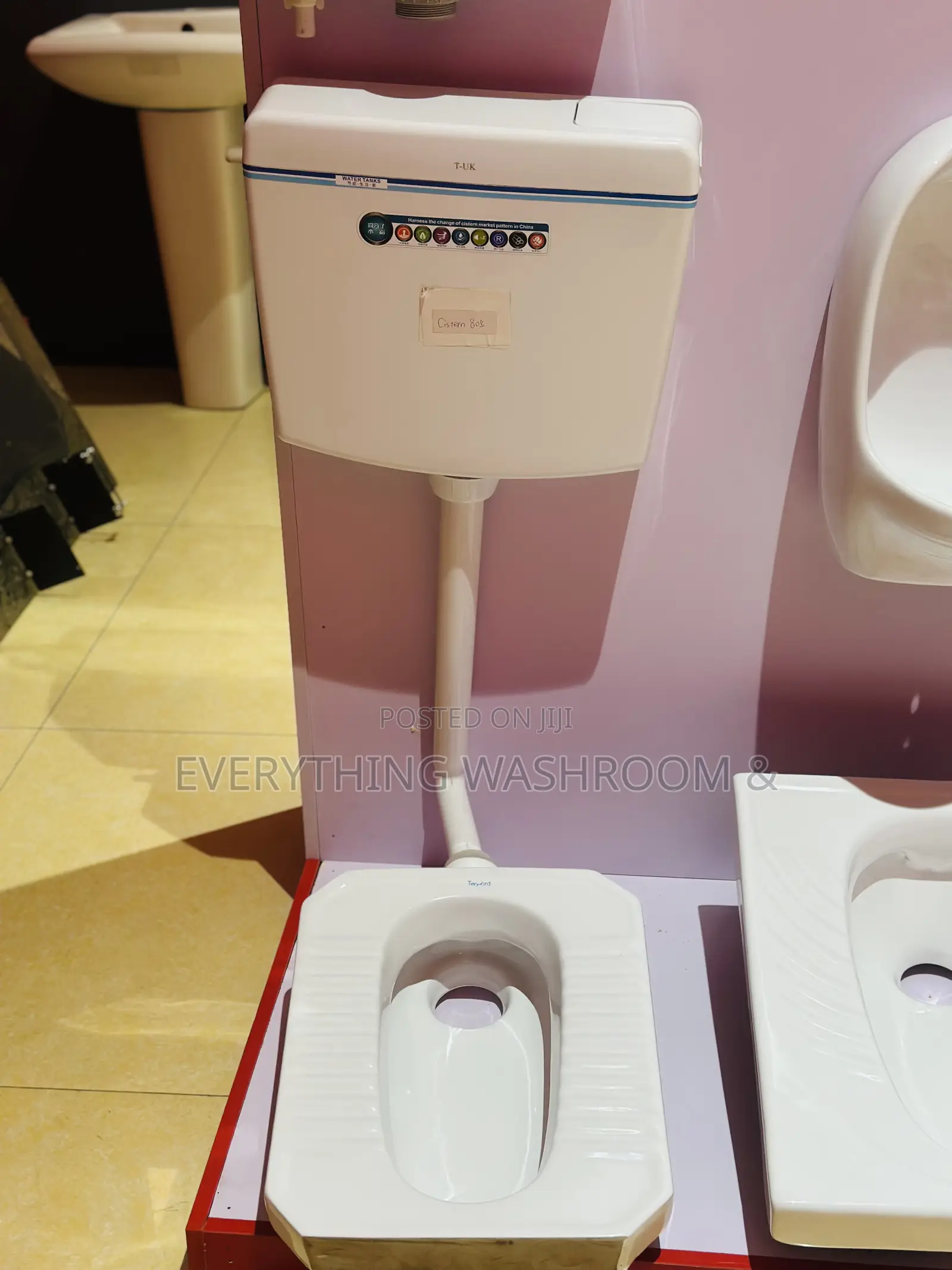 Twyford Squatting WC and Water Tank Complete_ Squatting WC